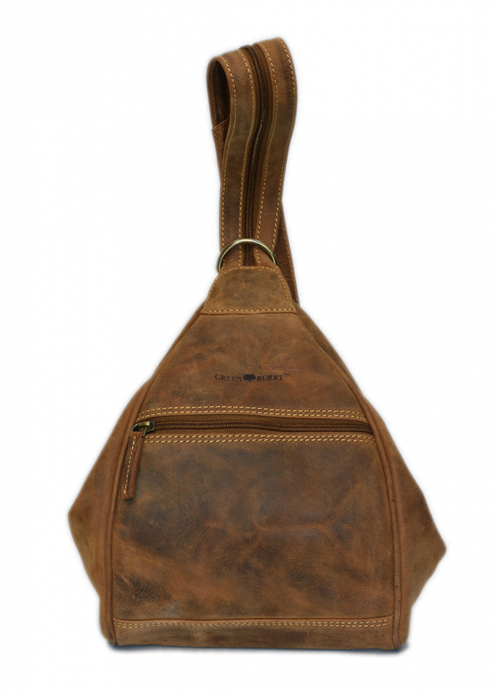 Vintage-Leder Rucksack Farbe braun